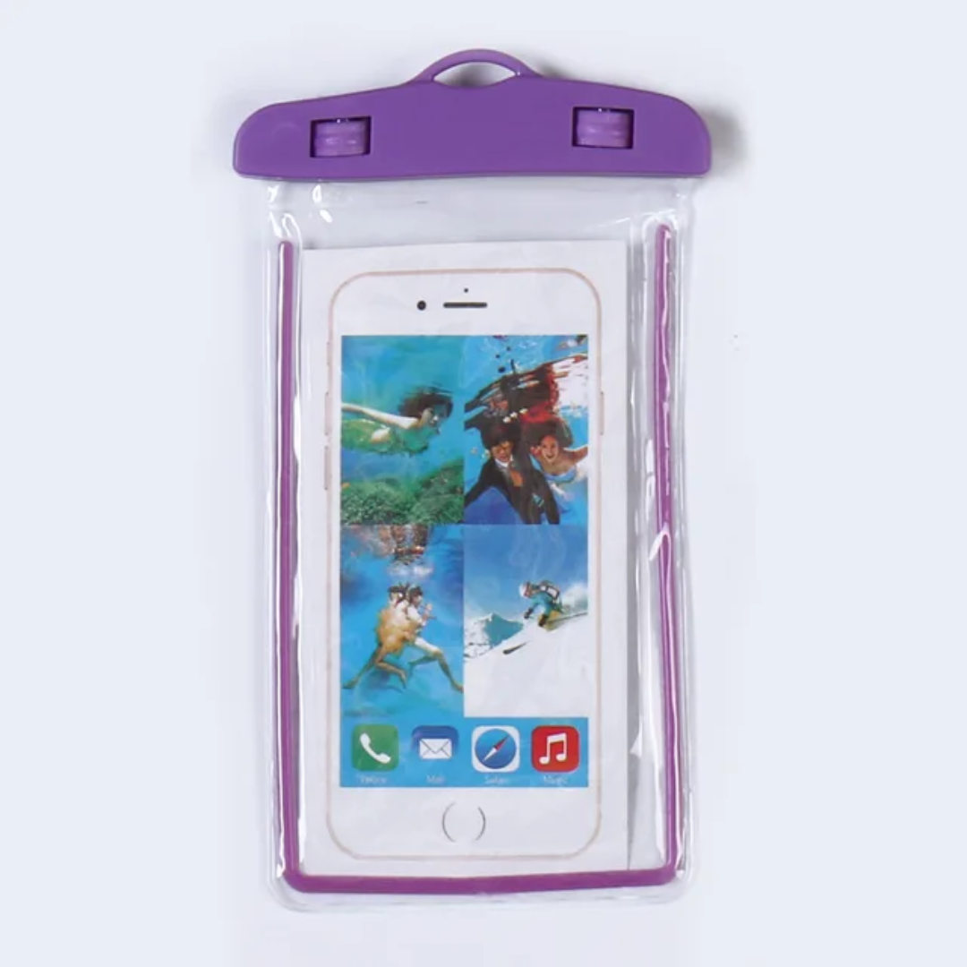 Pochette Étanche Smartphone Fluorescente – Plage, Piscine & Sport Nautique