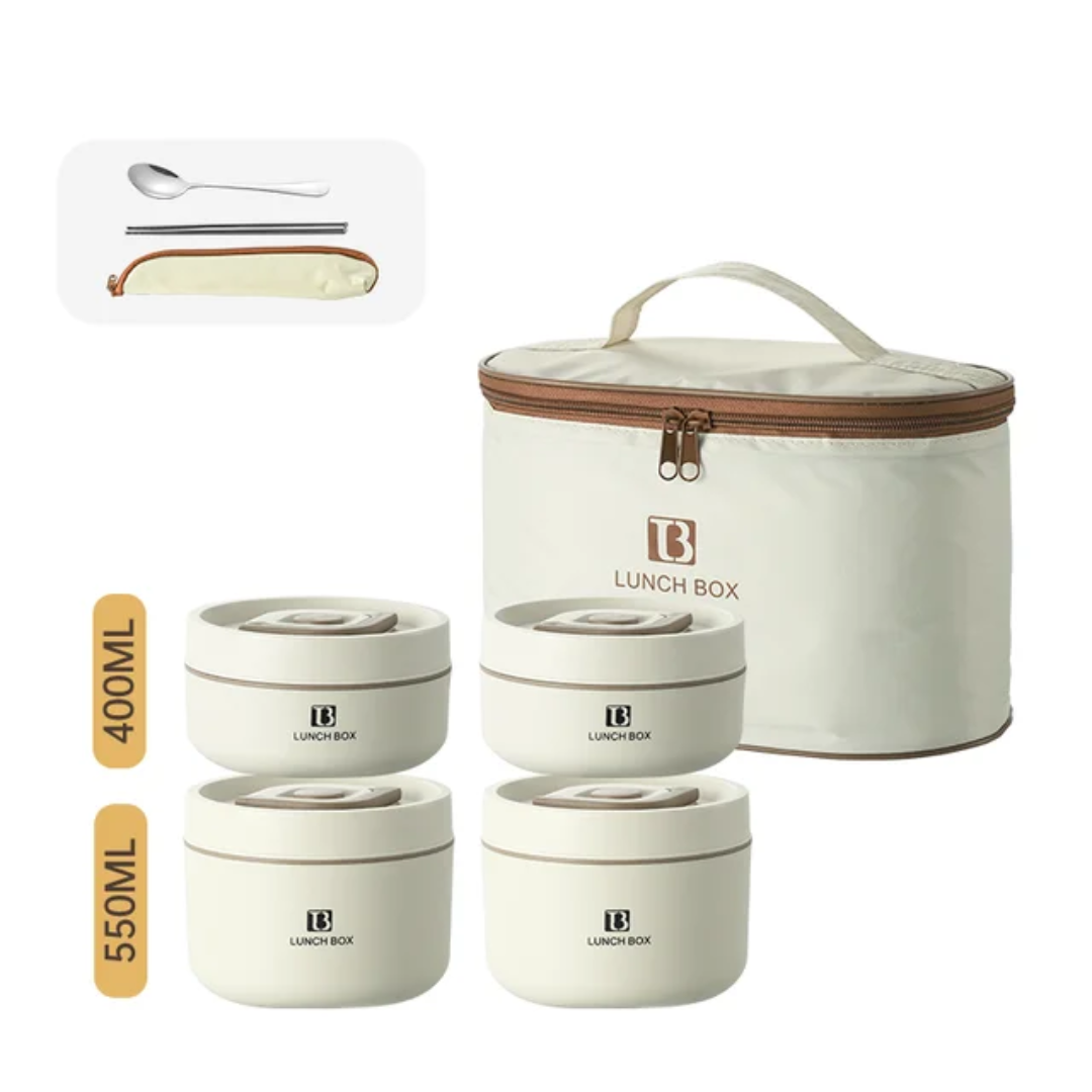 Set de 4 Bols Cuisine 500ml – Mélange, Préparation & Service avec Sac