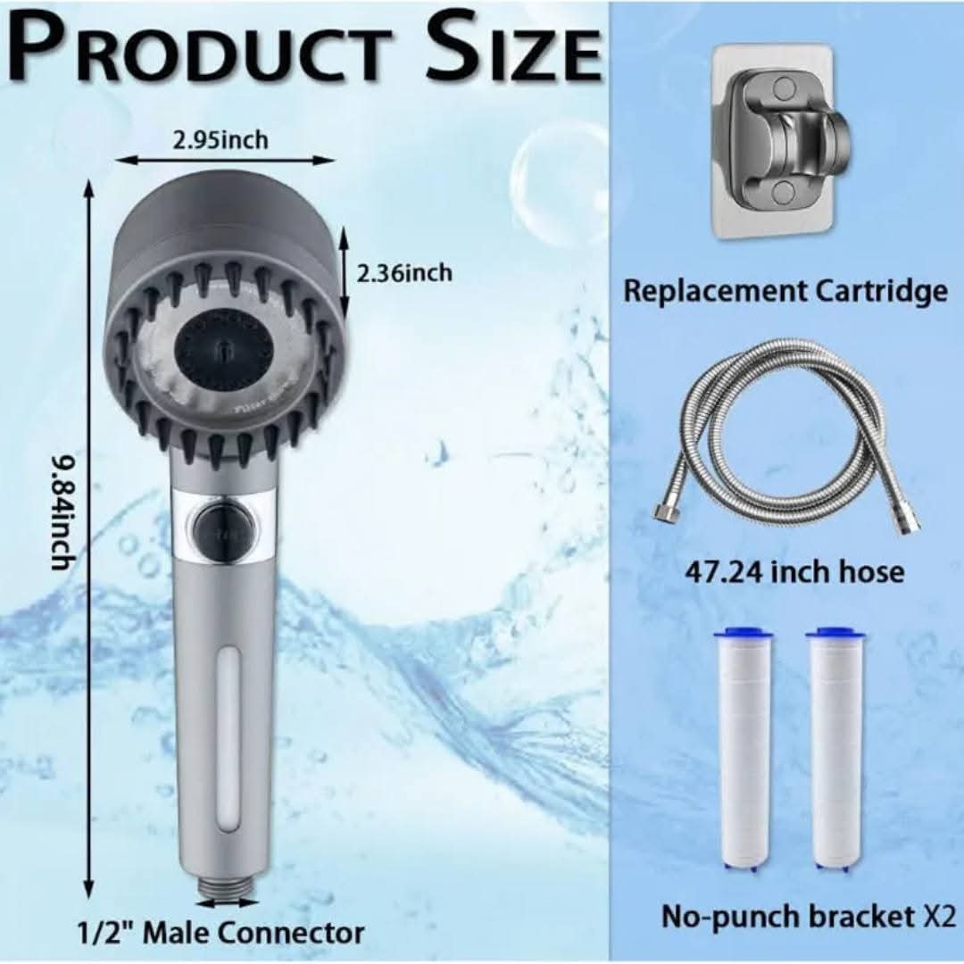 Douchette Multifonction Flexible – Jets Multiples, Compatible Installation Standard