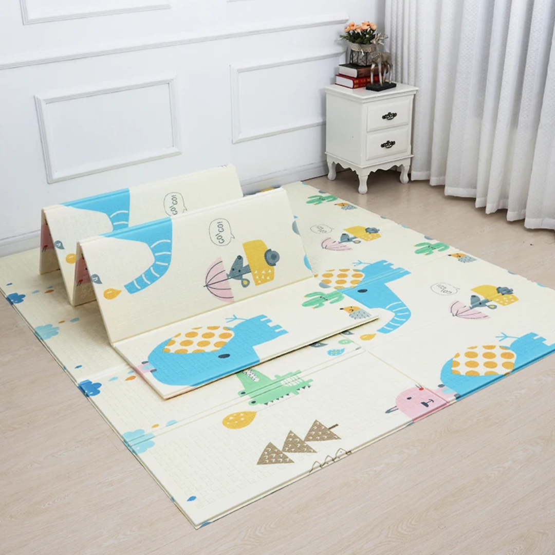 Tapis de Jeu Pliable pour Bébé – Double Face