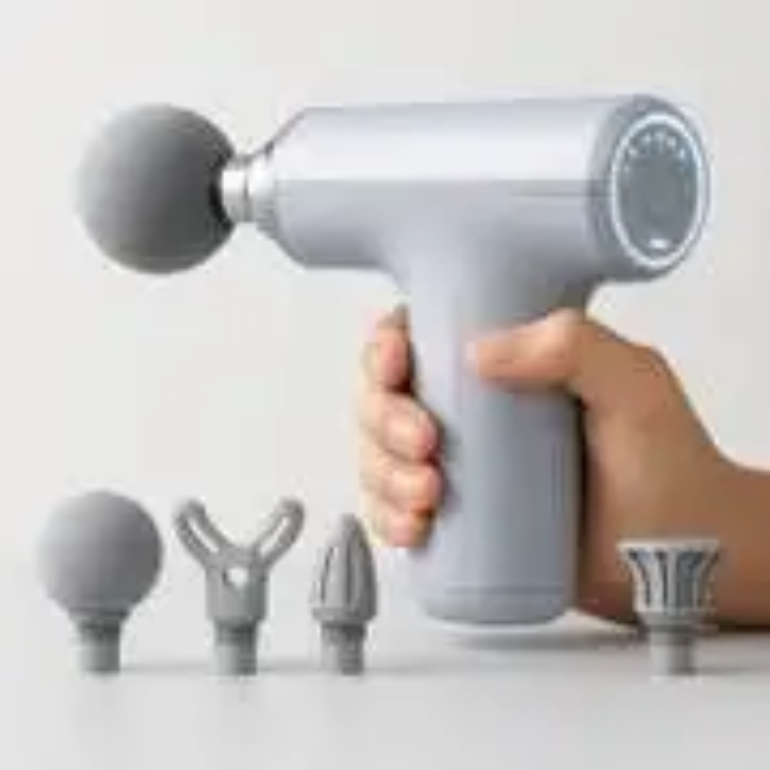Pistolet de Massage Pro LCD – 4 Têtes Interchangeables & Batterie Longue Durée
