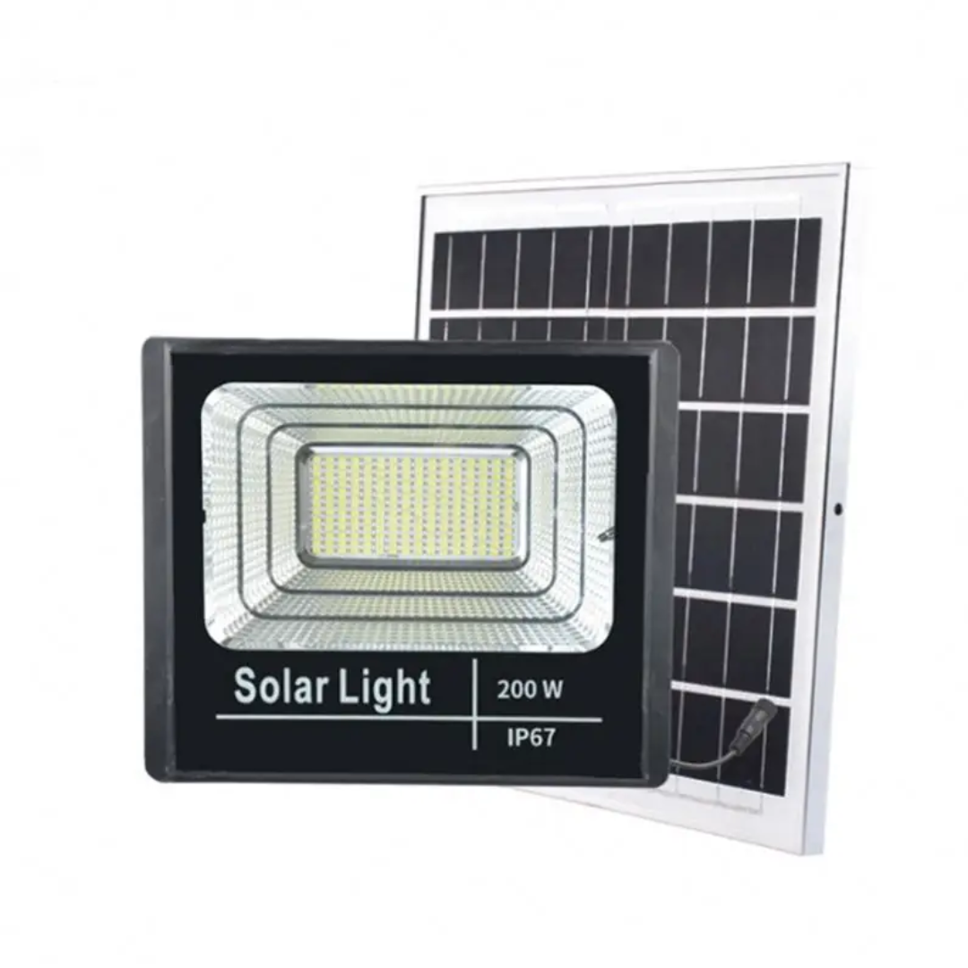Projecteur Solaire LED 300W – Éclairage Extérieur Puissant IP66/IP67
