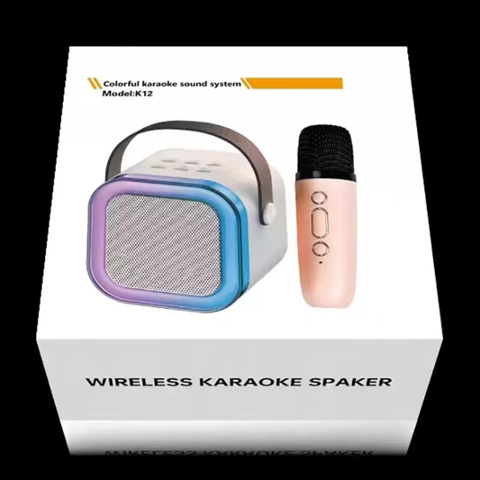 Enceinte Karaoké Bluetooth K12 + 2 Micros Sans Fil