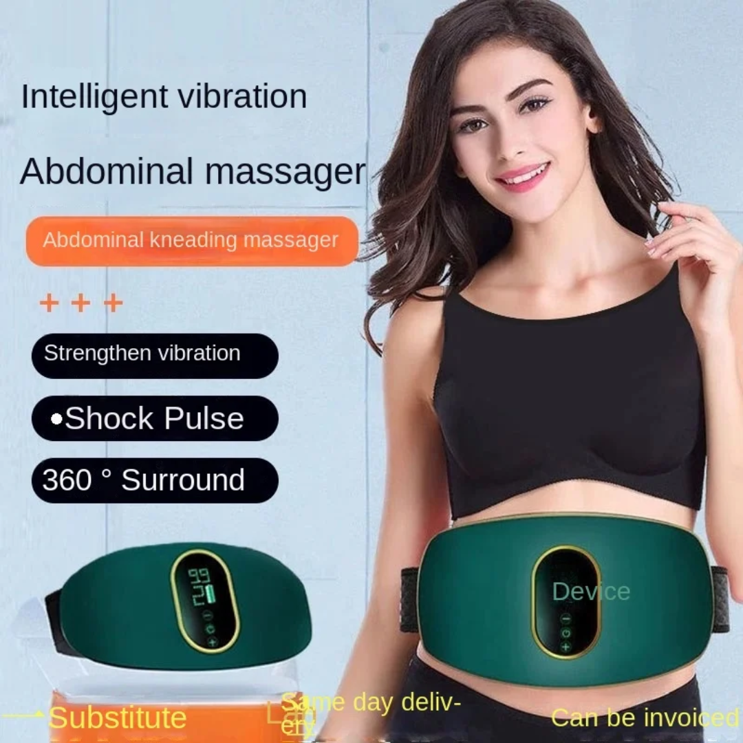 Ceinture Massante Abdominale EMS Intelligente — Vibration & Infrarouge