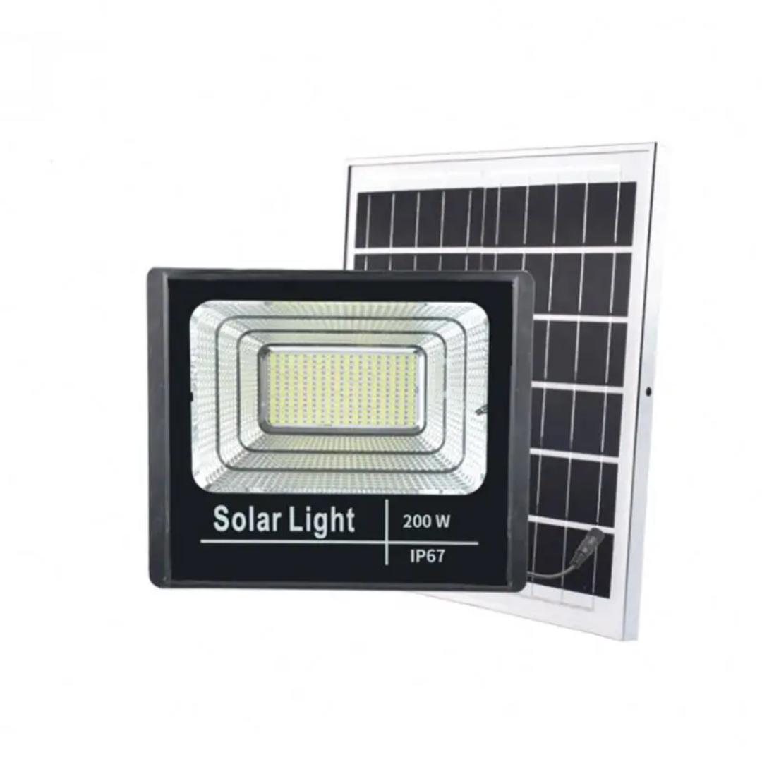 Projecteur Solaire LED 300W – Éclairage Extérieur Puissant IP66/IP67