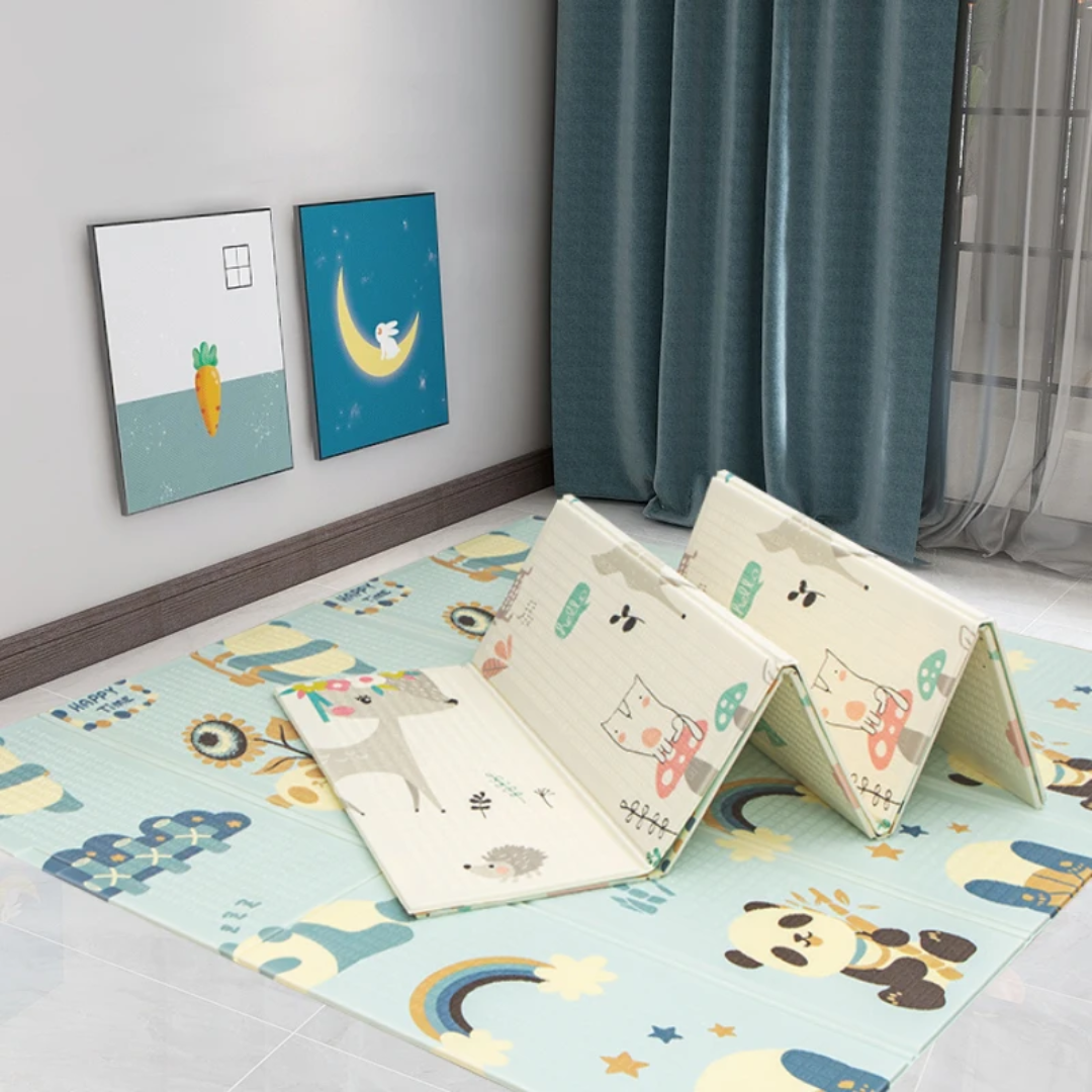 Tapis de Jeu Pliable pour Bébé – Double Face