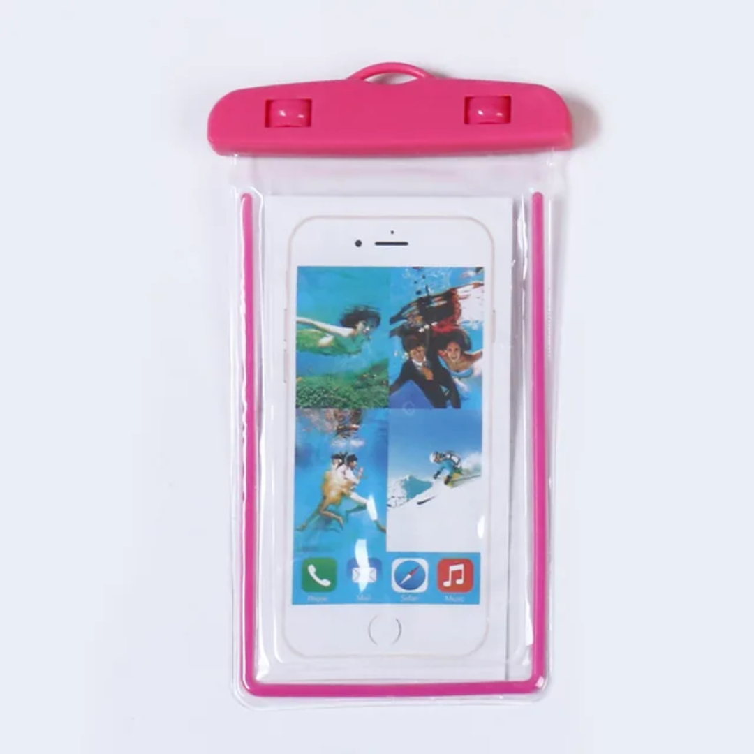 Pochette Étanche Smartphone Fluorescente – Plage, Piscine & Sport Nautique