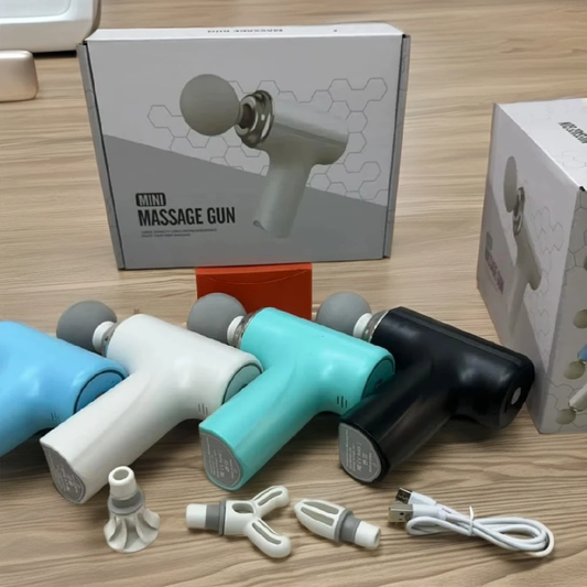 Pistolet de Massage Pro LCD – 4 Têtes Interchangeables & Batterie Longue Durée
