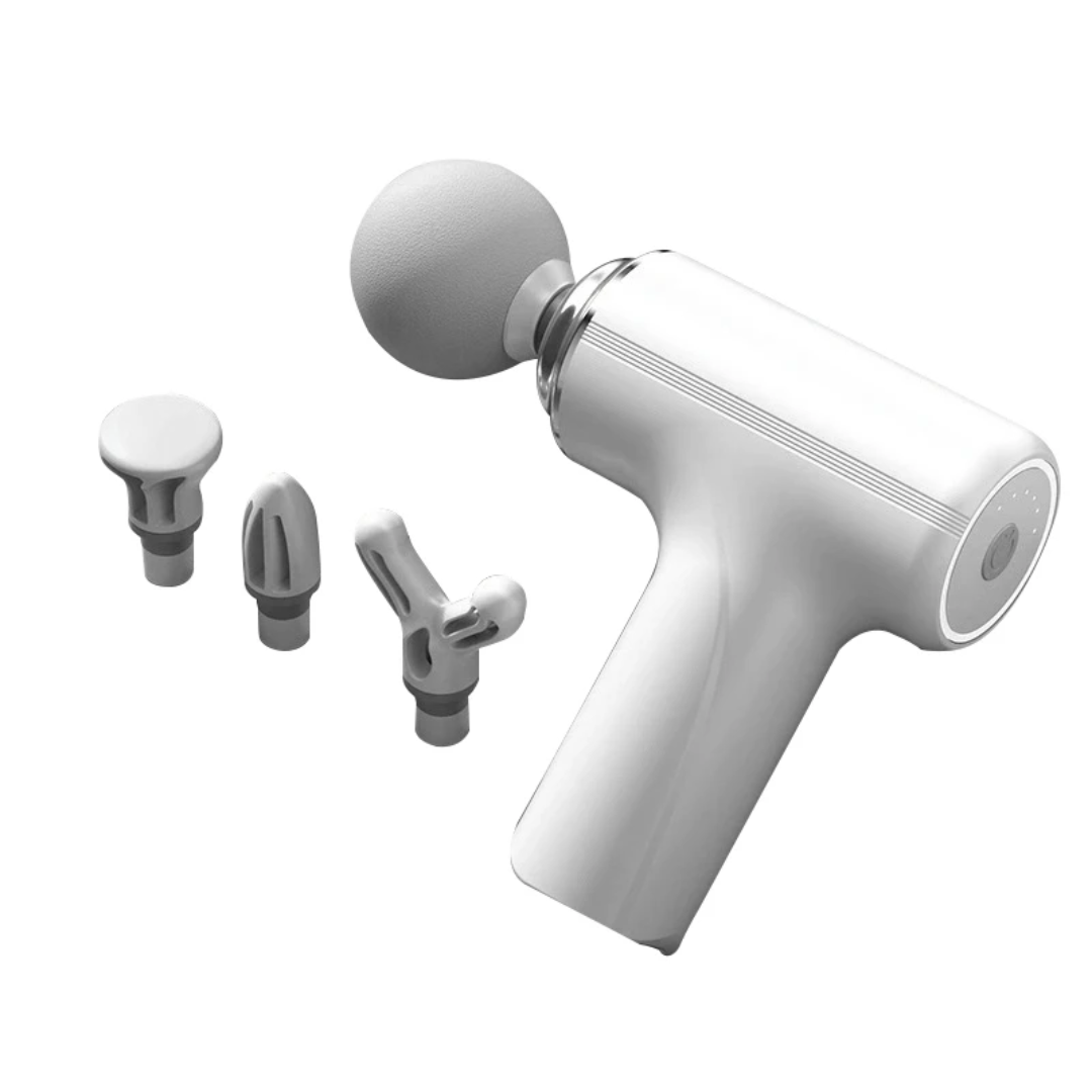 Pistolet de Massage Pro LCD – 4 Têtes Interchangeables & Batterie Longue Durée