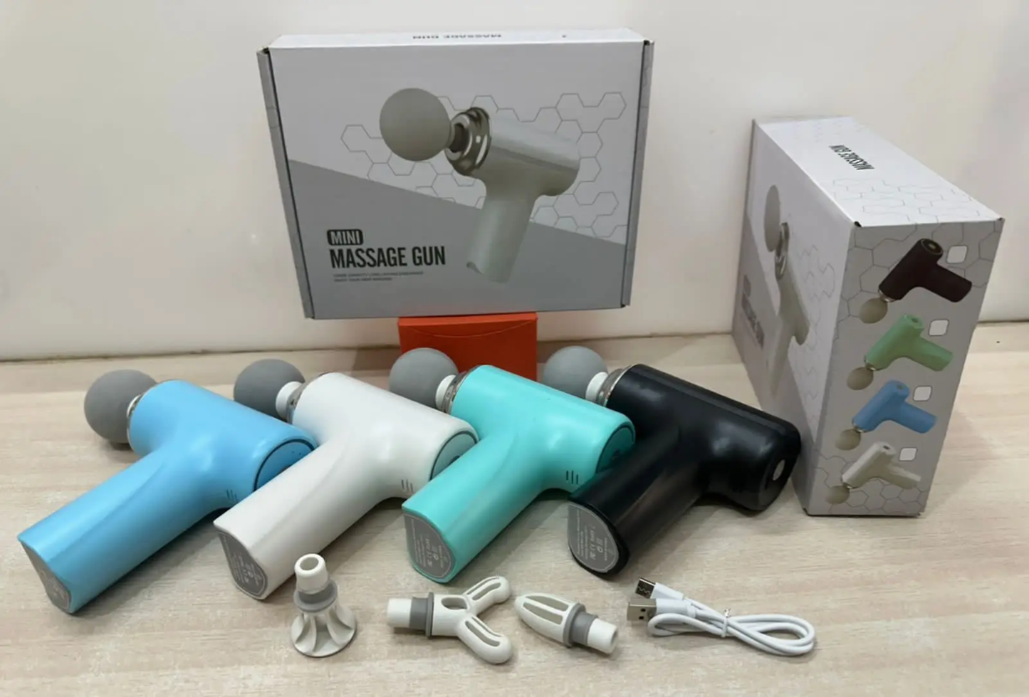Pistolet de Massage Pro LCD – 4 Têtes Interchangeables & Batterie Longue Durée