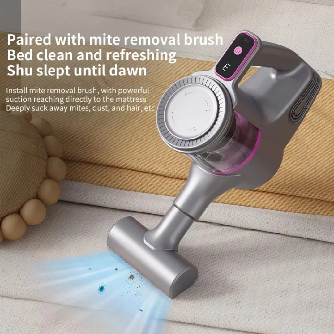 Aspirateur Sans Fil 4-en-1 avec Brosse Anti-Acariens