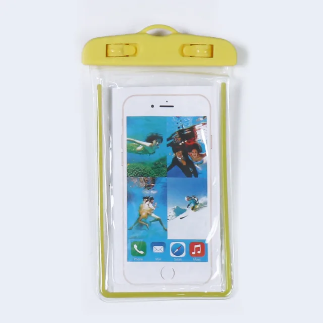 Pochette Étanche Smartphone Fluorescente – Plage, Piscine & Sport Nautique