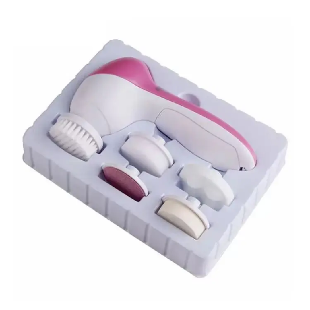 Masseur Facial Électrique 5 en 1 – Nettoyant, Exfoliant & Massant (Réf. 82344)