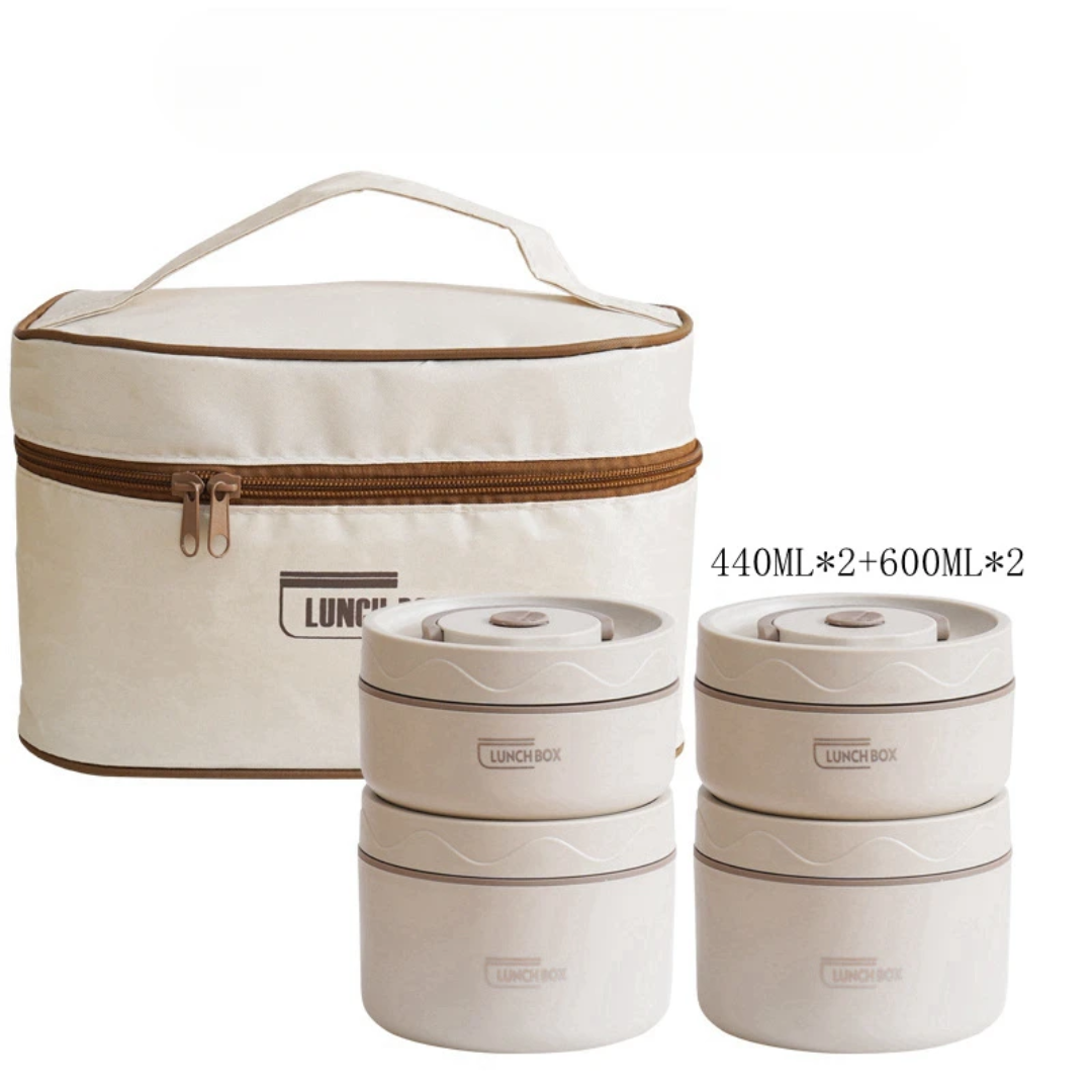 Set de 4 Bols Cuisine 500ml – Mélange, Préparation & Service avec Sac